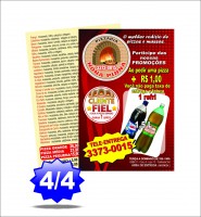 15 MIL frente e verso colorido couchê 90G